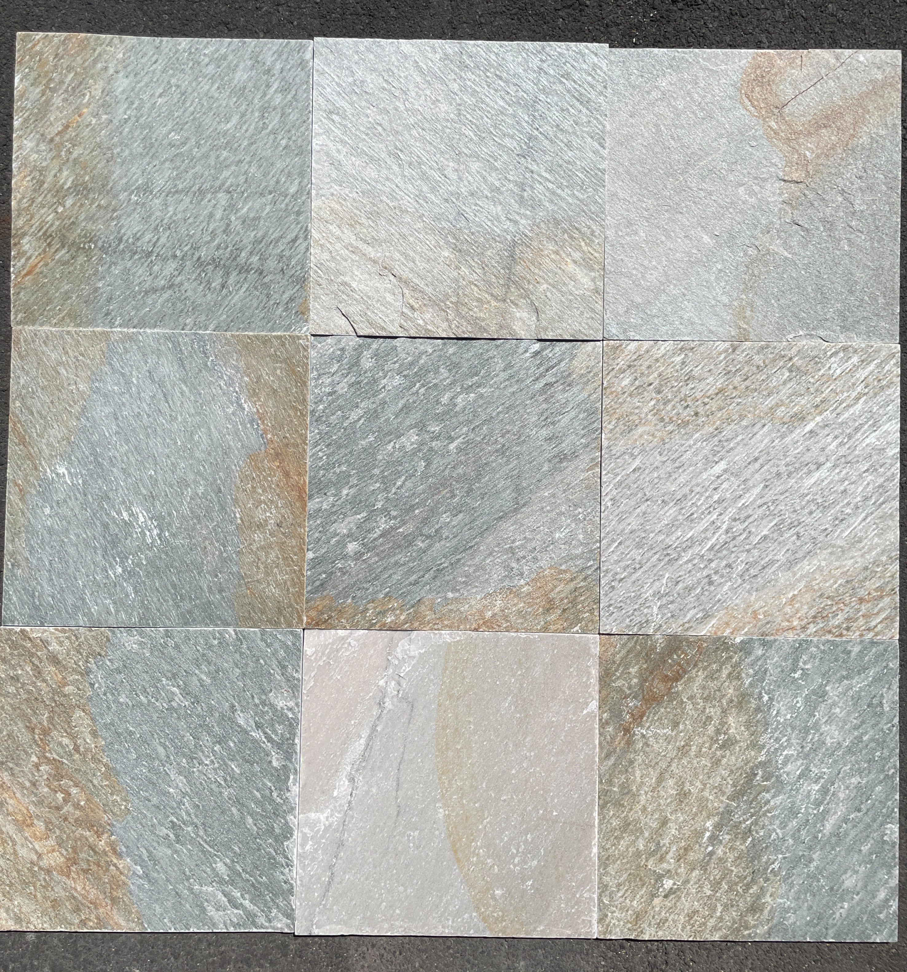 HEIBE GOLD - STRAIGHT EDGE, Quartzite Natural - 16" x 16" Tile
