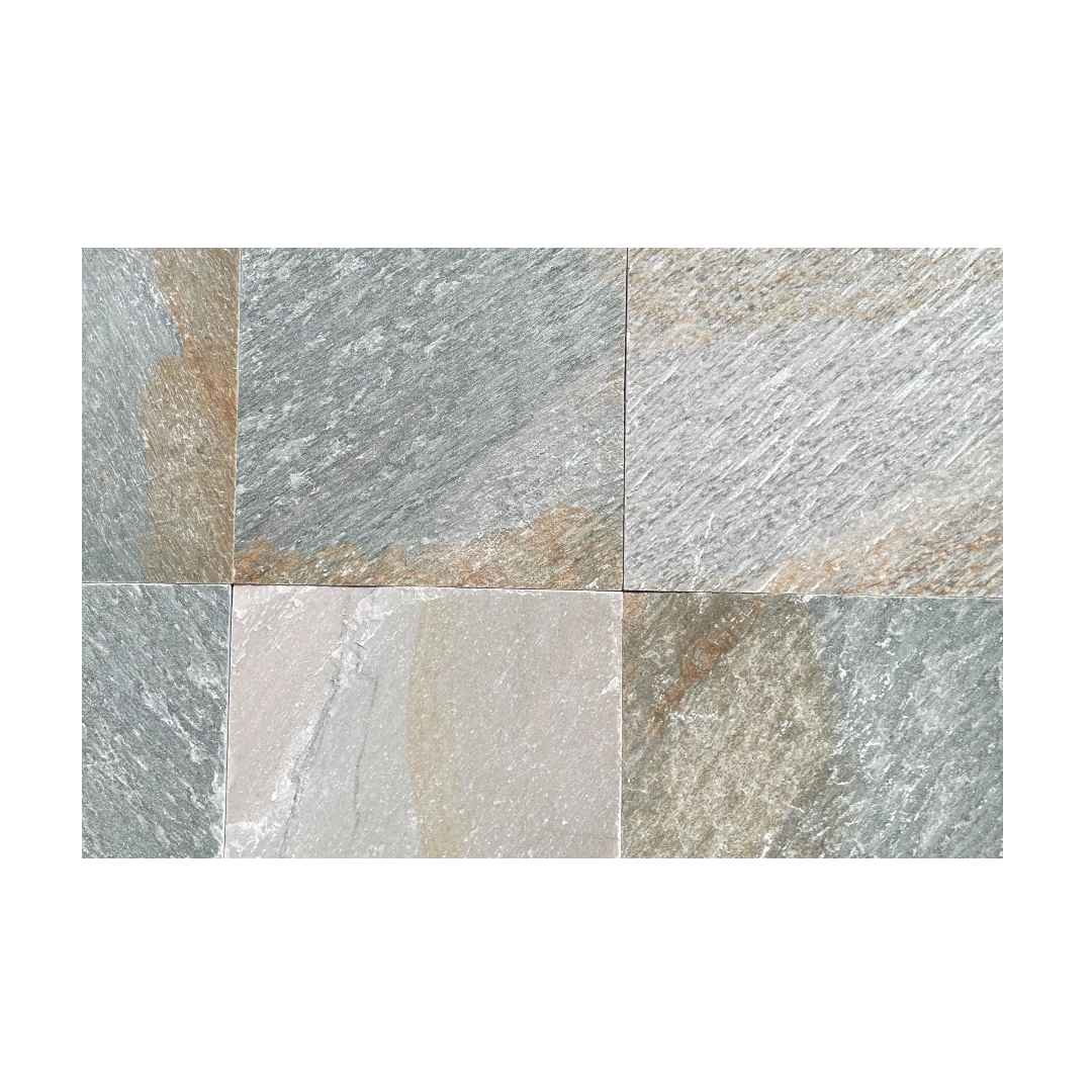 HEIBE GOLD - STRAIGHT EDGE, Quartzite Natural - 16" x 16" Tile