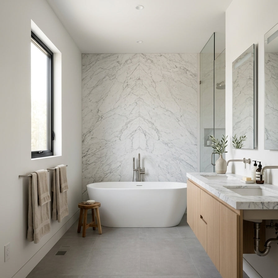 CALACATTA CREMO Marble polished 2cm thick - Slab