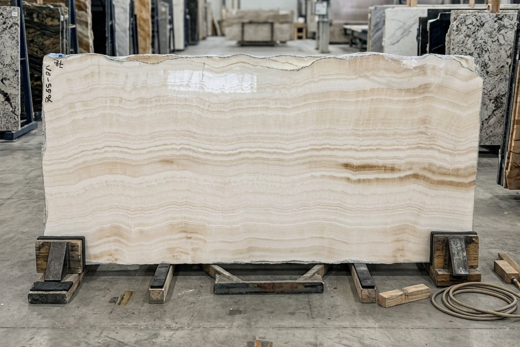 ONICE AVORIO Onyx polished 2cm thick - Slab