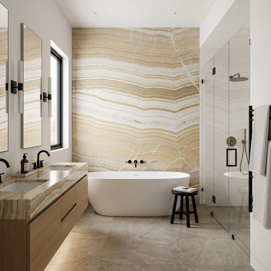 ONICE MIELE Onyx polished 2cm thick - Slab