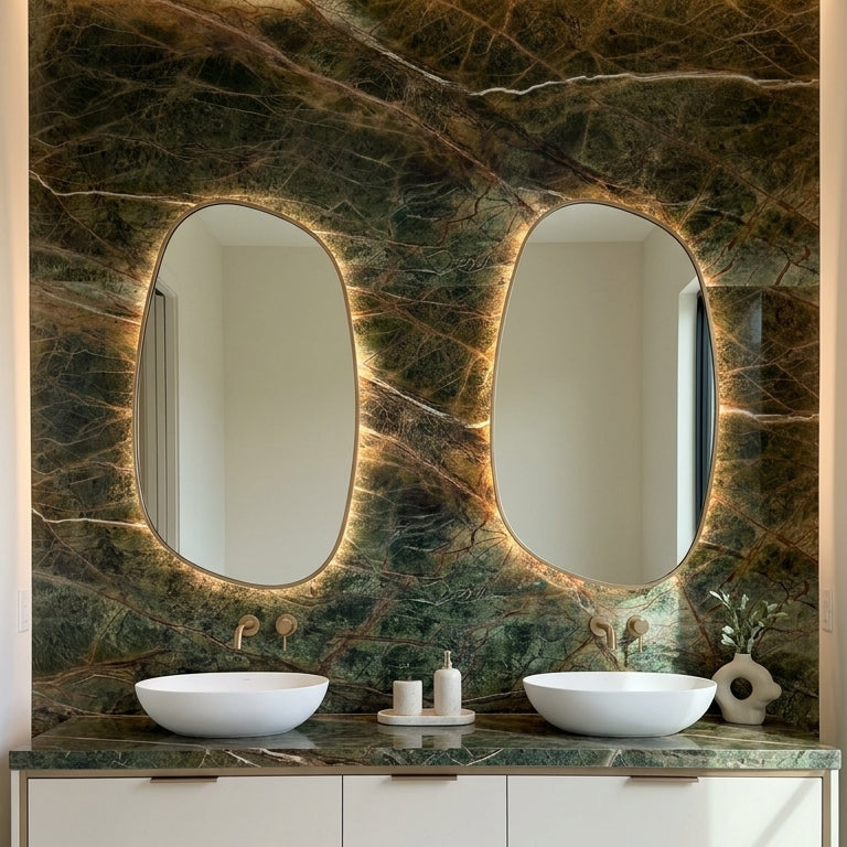 RAIN FOREST GREEN Marble polished 2cm thick - Slab