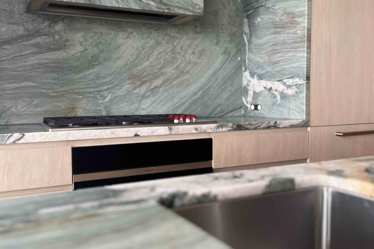 Del Mare Quartzite polished 2cm thick Slab - Rocks in Stock