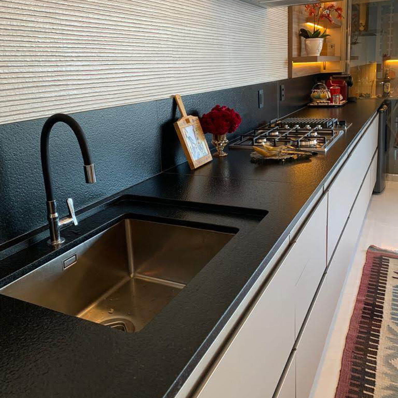 Granite-Slabs-Countertops-INCA DARK Granite leather 2cm thick - Slab Series