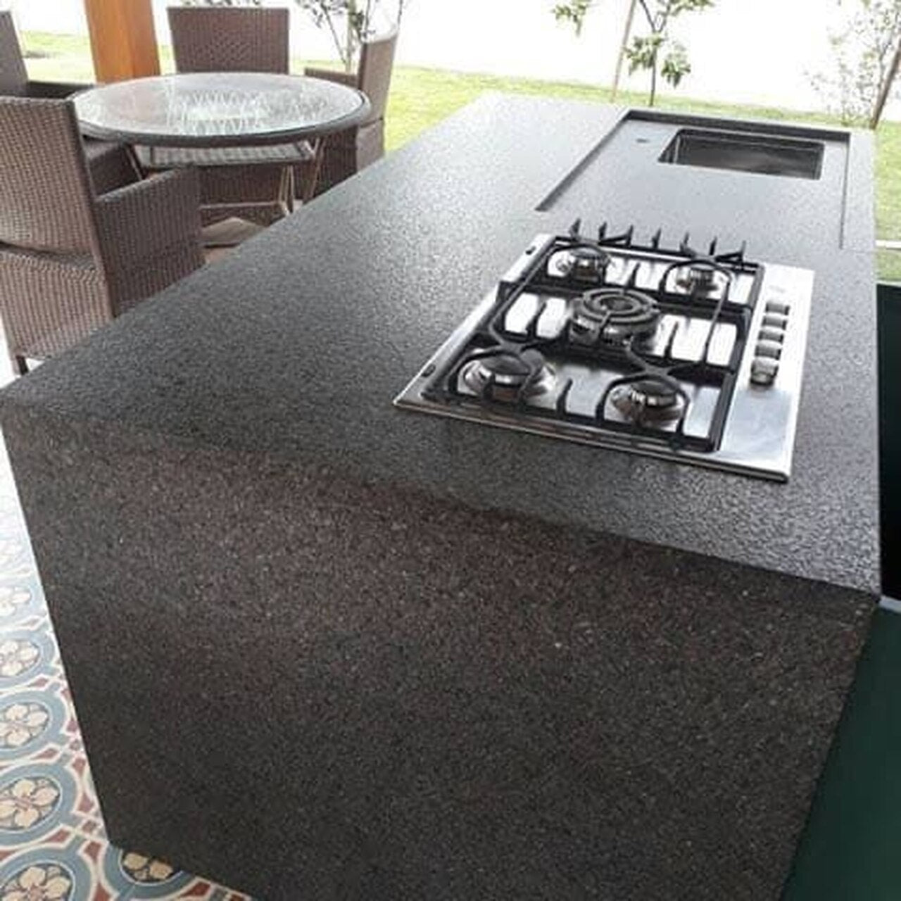 Granite-Slabs-Countertops-INCA DARK Granite leather 2cm thick - Slab Series