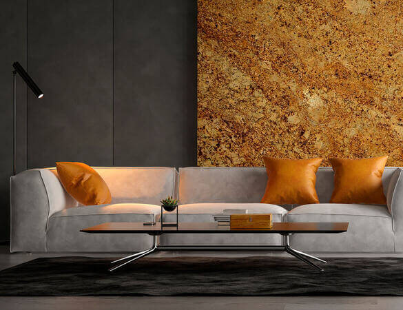 Solarius Granite polished 2cm thick slab - Rocks in Stock