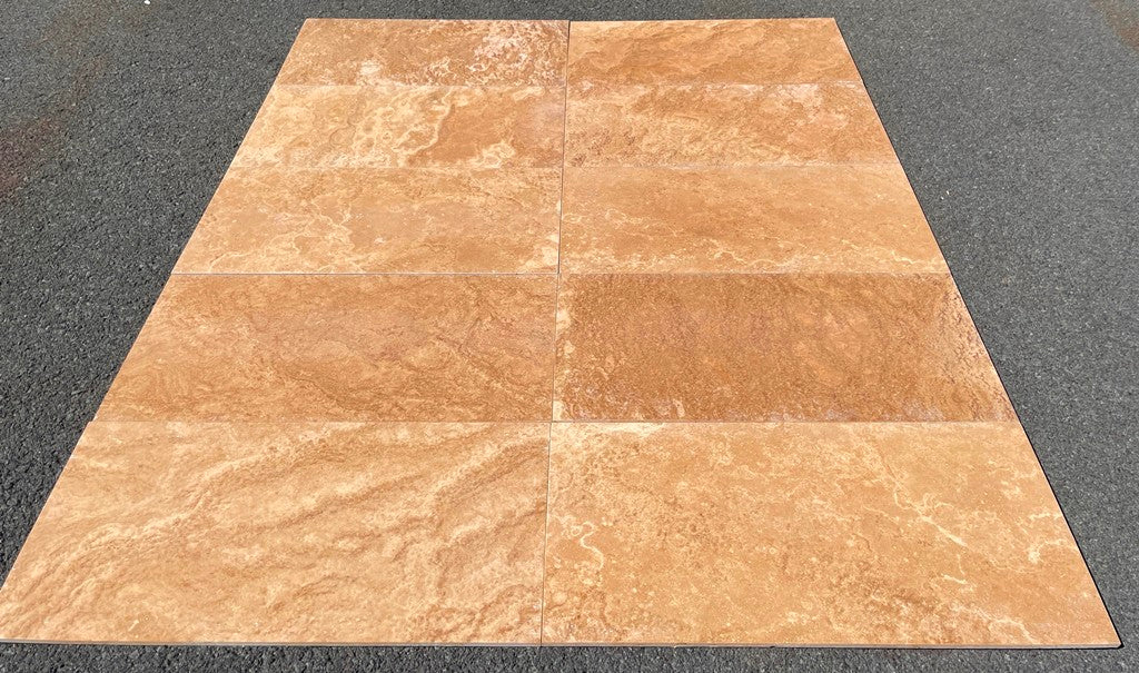 ANDES NOCE Travertine honed/filled - 24" x 12" x 3/8" (2 SF/PC) Tile