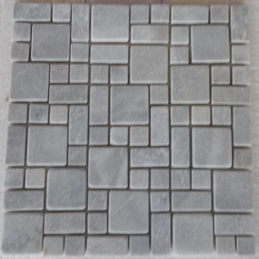 BIANCO GREY MINI PATTERN, ROMAN MINI 12" x 12" - (1 SF/PC) - Havai'iano