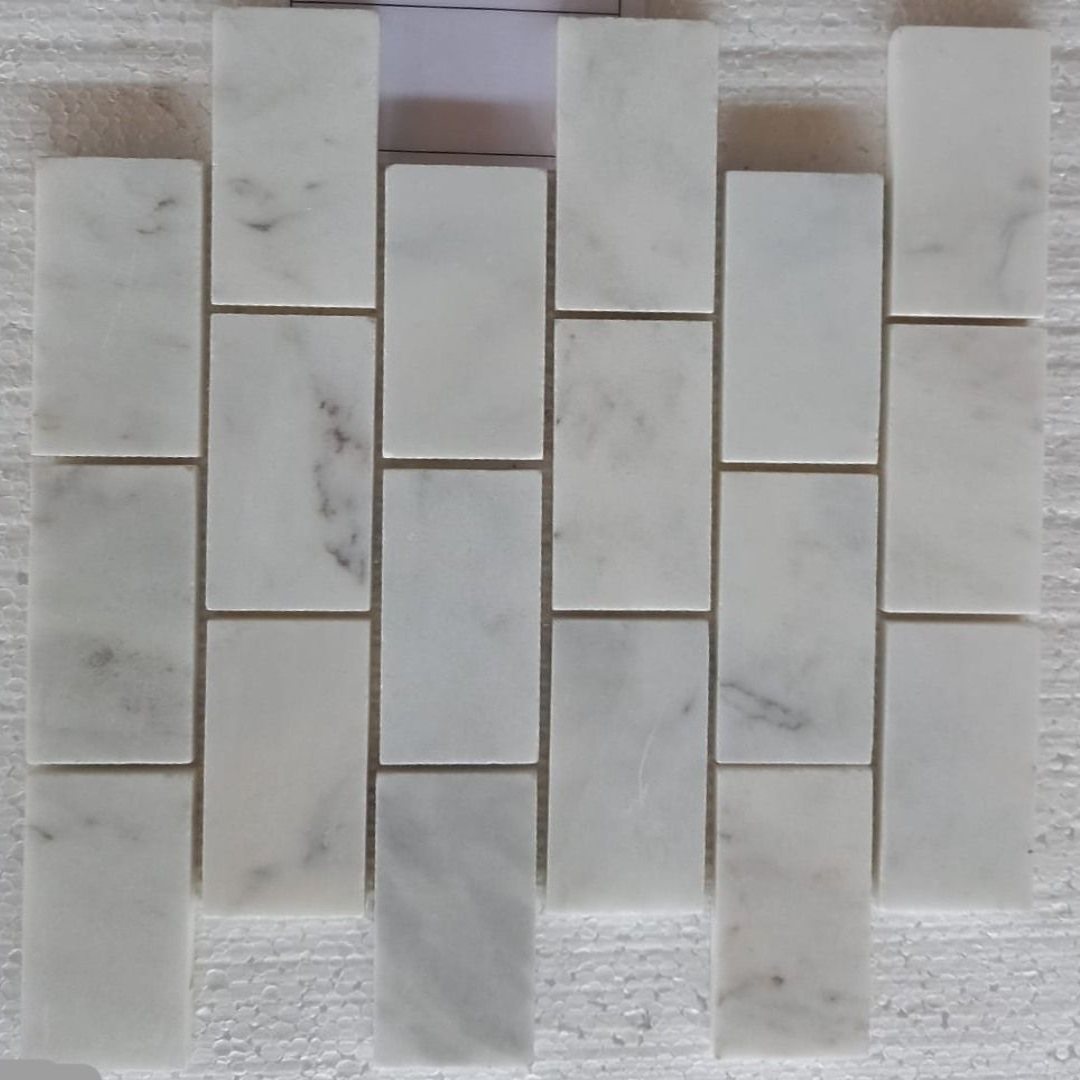 BIANCO WHITE, BRICK 2x4 - 12" x 12" - (1 SF/PC) - Havai'iano