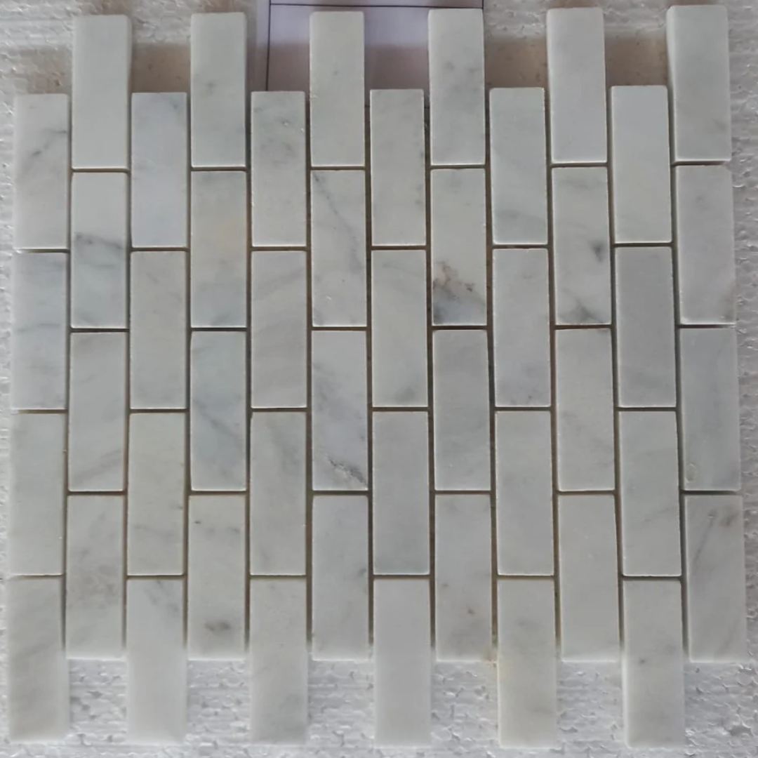 BIANCO WHITE, BRICK 1X3 - 12" x 12" - (1 SF/PC) - Havai'iano