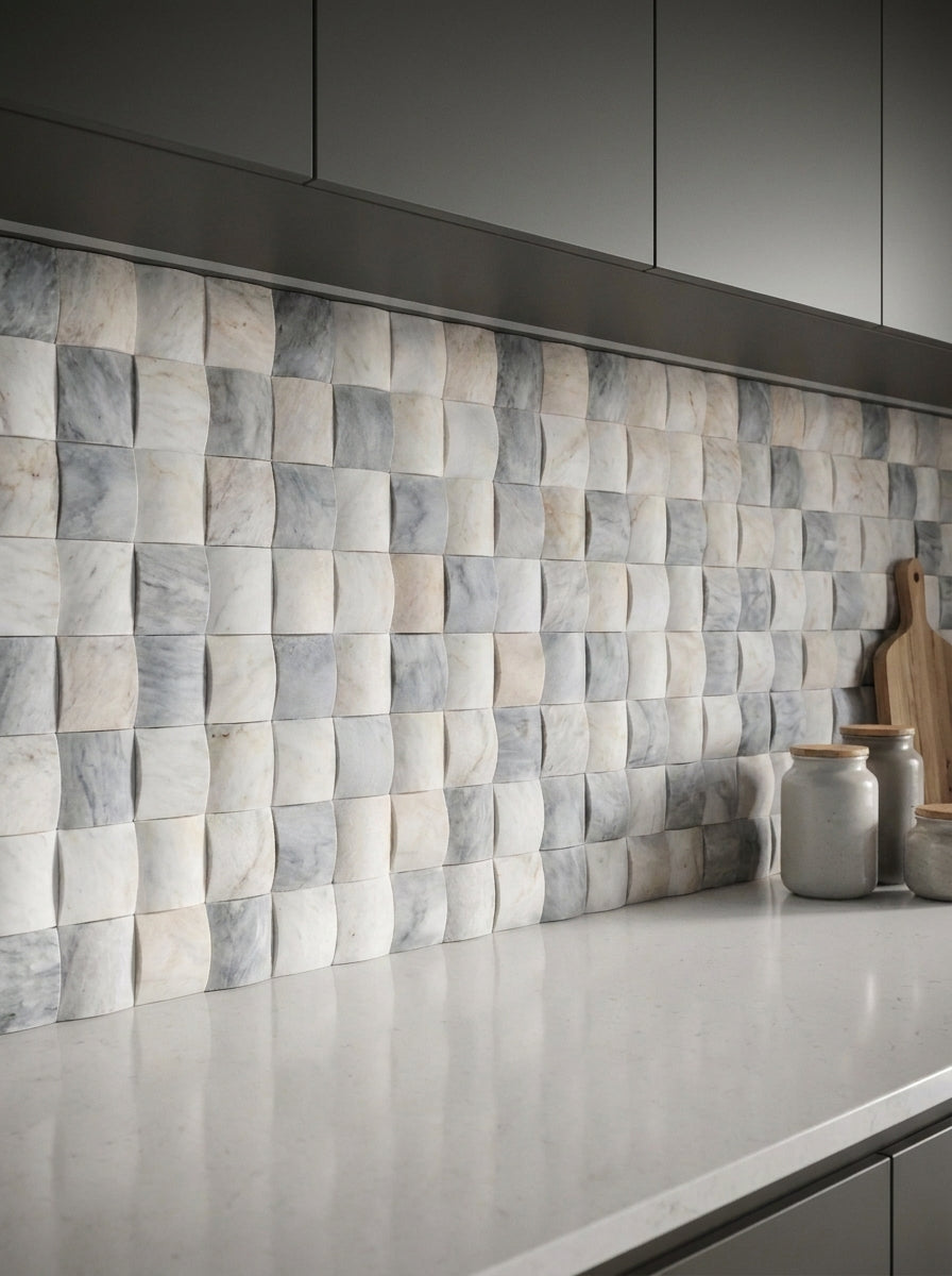 BIANCO VENUS, 3D WEAVE, Cladding - Mediterranean