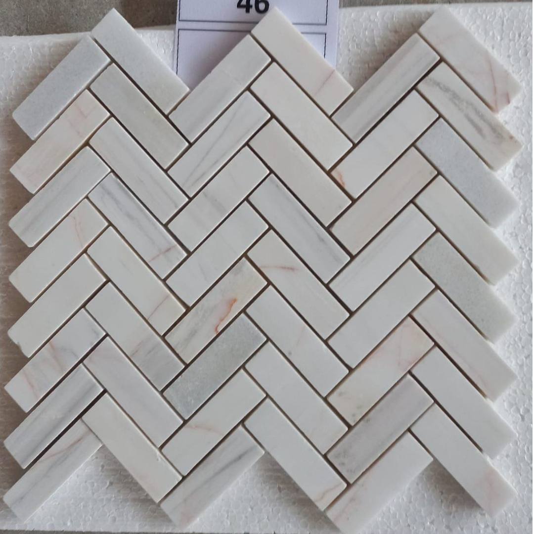 DOLOMITE MIXED COLOR, FISHBONE 1X3 - 12" x 12" - (1 SF/PC) - Havai'iano