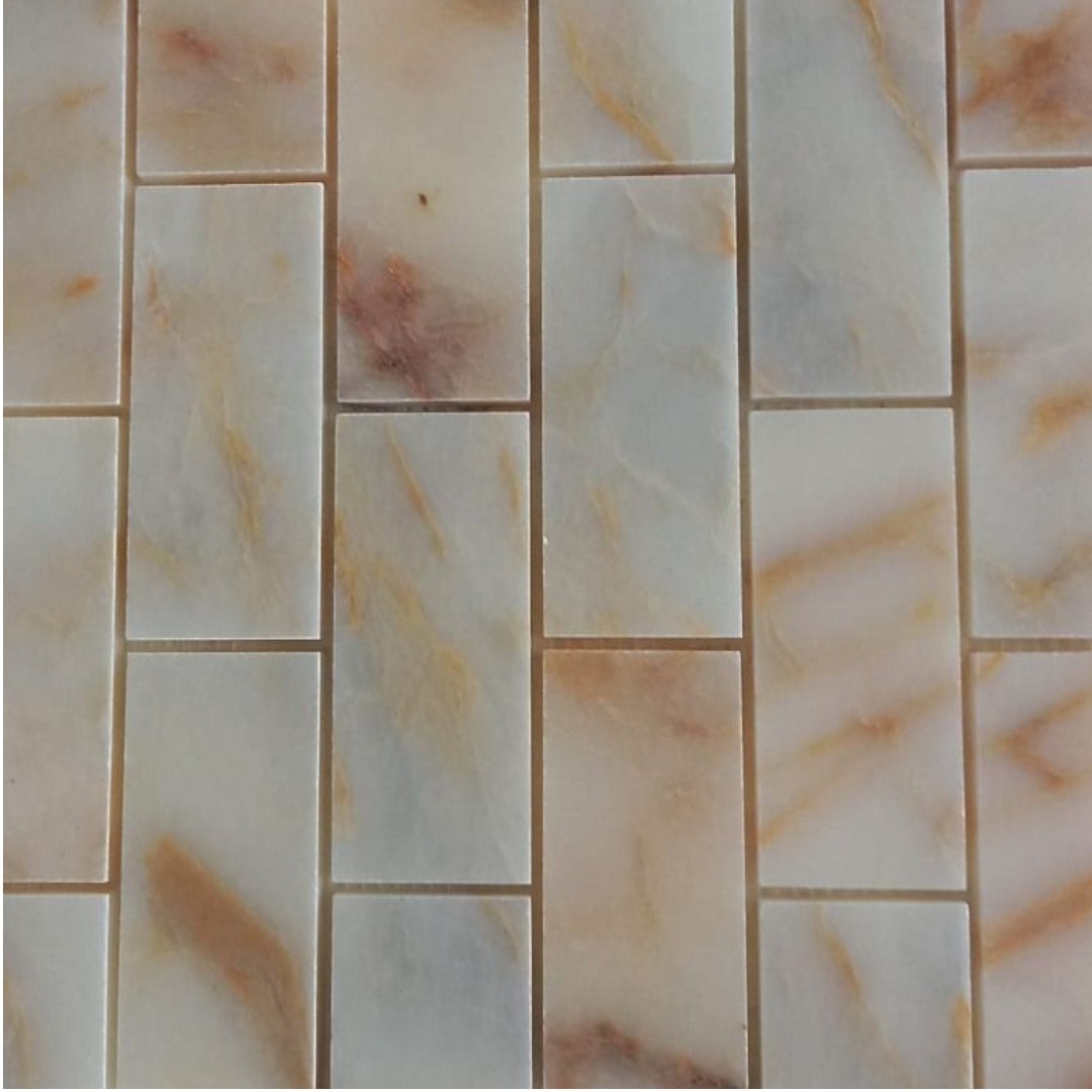 GOLD COLOR, BRICK 2X4- 12" x 12" - (1 SF/PC) - Havai'iano