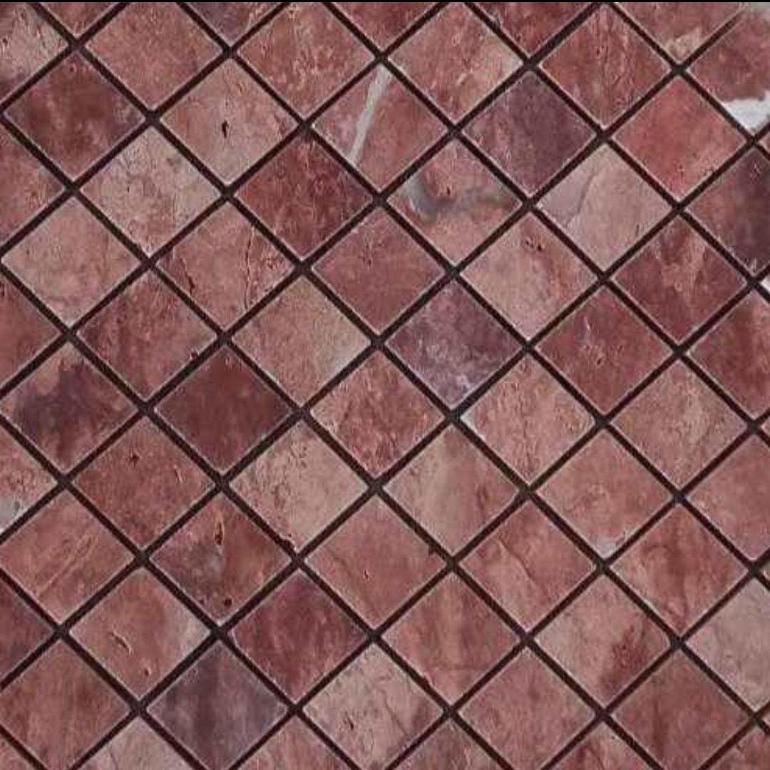 RED TRAVERTINE, LOSANGO 2" x 12" - (1 SF/PC) - Havai'iano