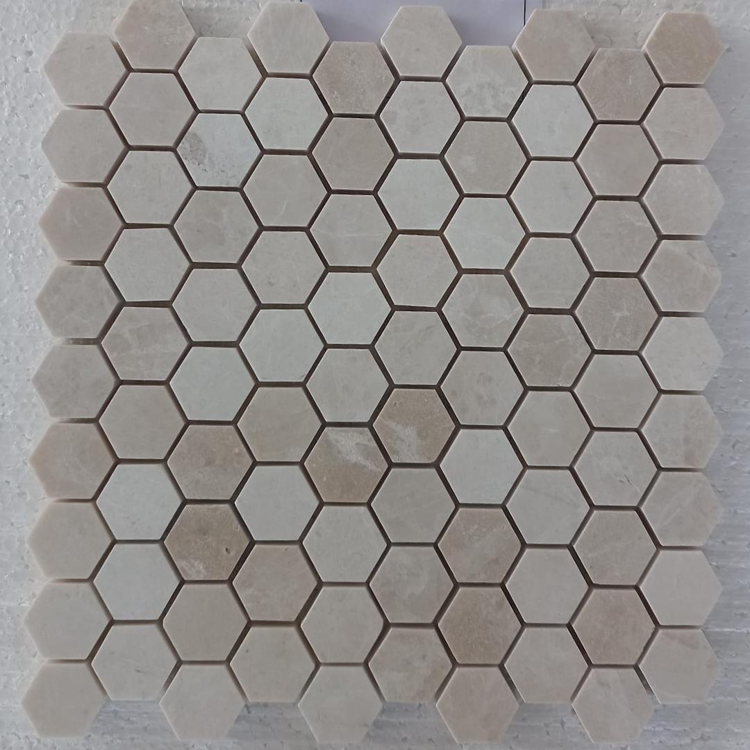 BEIGE MINI, HEXAGON MIX - Havai'iano