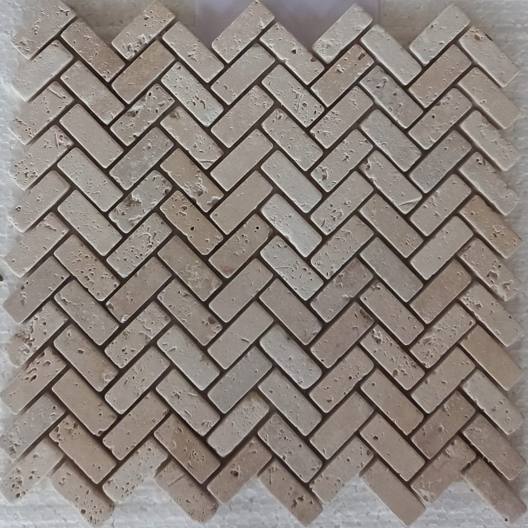 TRAVERTINE BEIGE, HERRINGBONE - Havai'iano