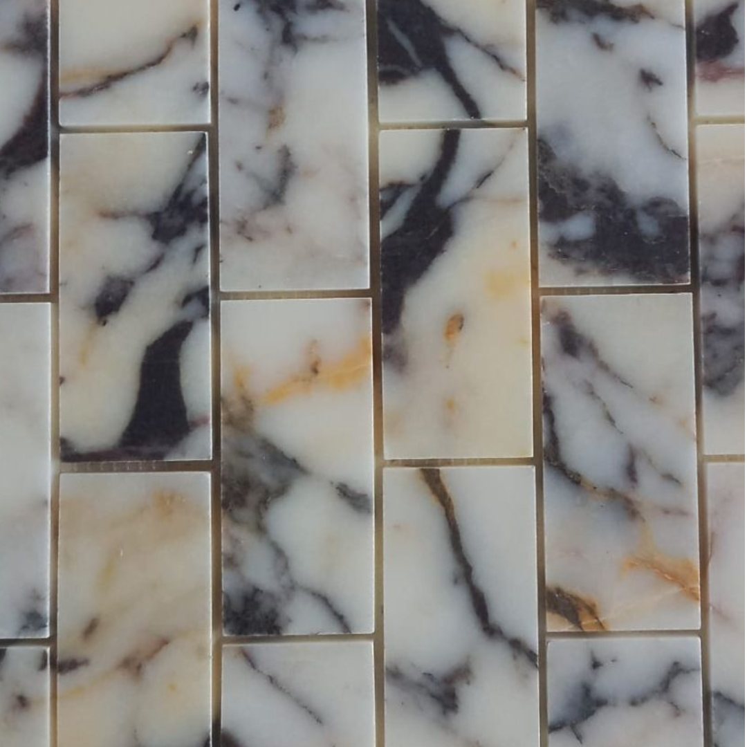 TIGER BLACK, BRICK 2X4 - 12" x 12" - (1 SF/PC) - Havai'iano