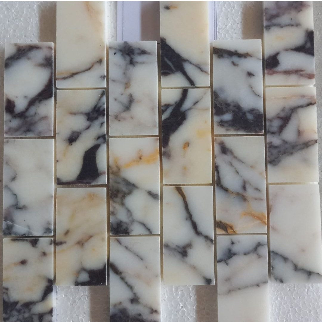 TIGER BLACK, BRICK 2X4 - 12" x 12" - (1 SF/PC) - Havai'iano