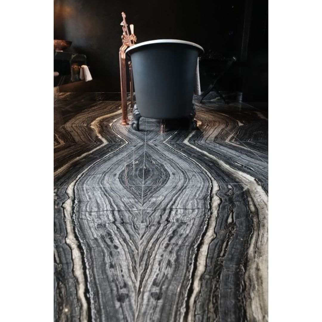 Silver Wave Marble polished 2cm thick slab - Rocks in Stock