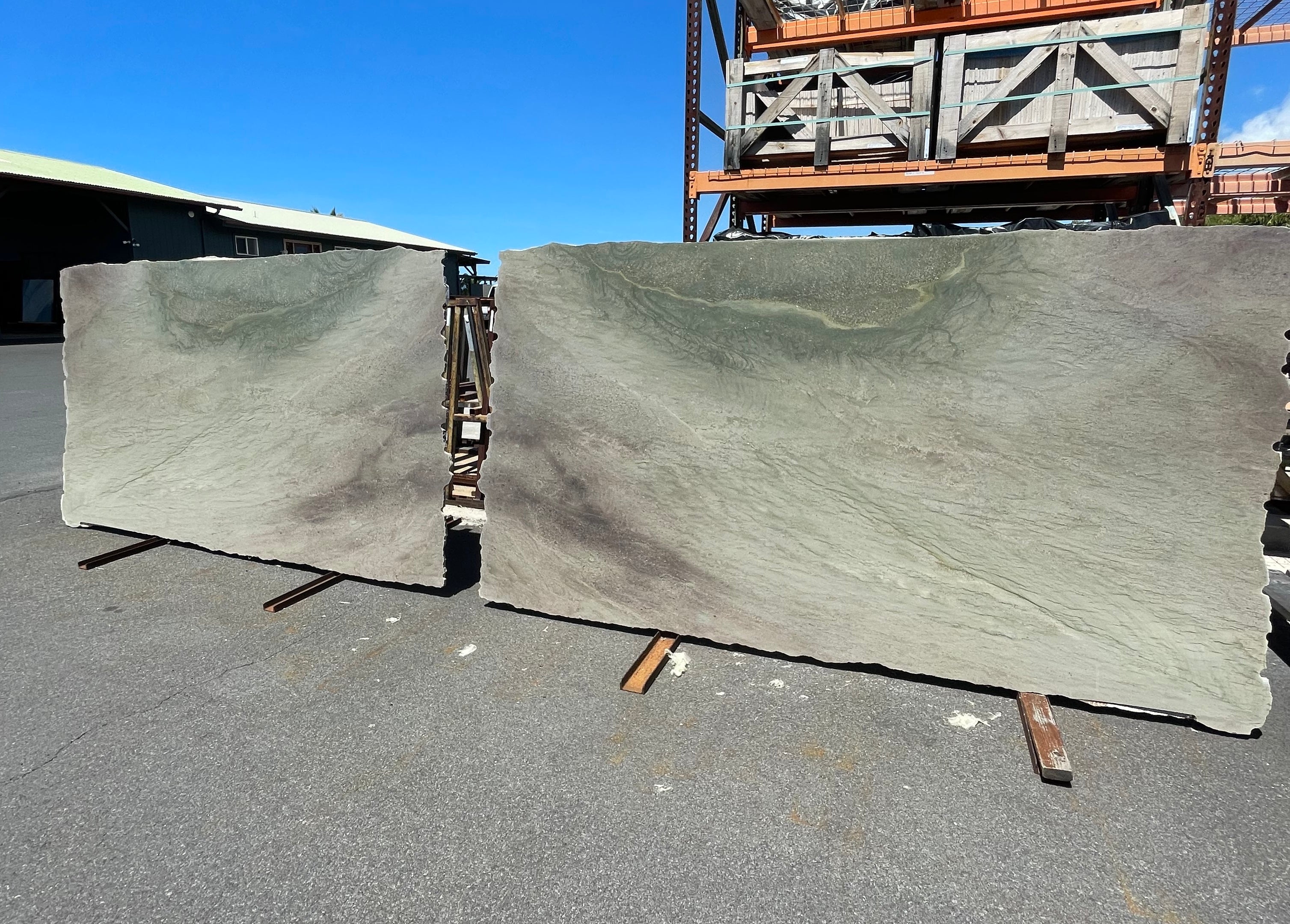 Wild Sea Green Granite polished 2cm thick slab - Rocks in Stock