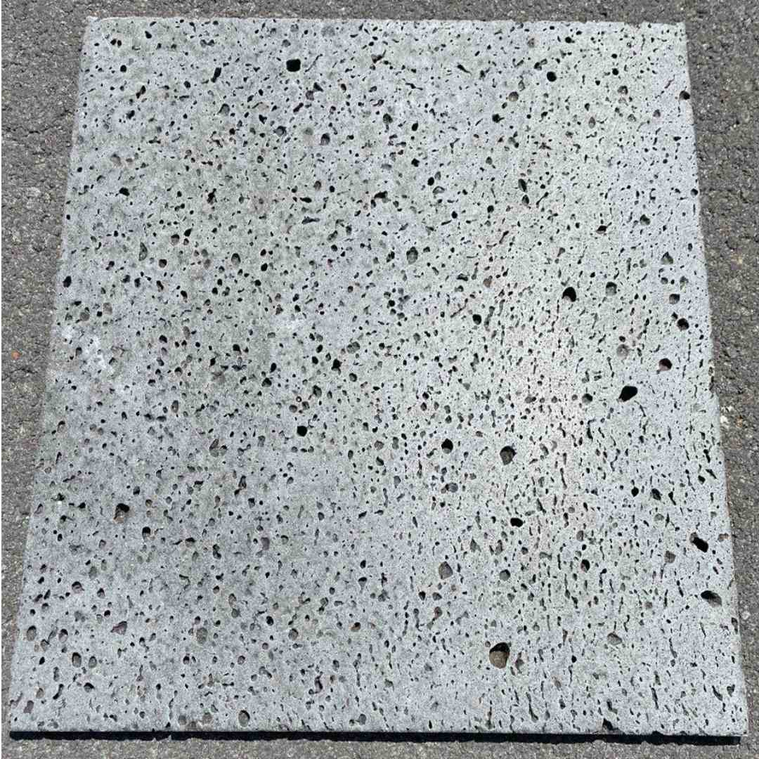 PUKA LAVA GREY - STRAIGHT EDGE, Basalt brushed - 18" x 18" x 1/2" (2.25 SF/PC) Tile