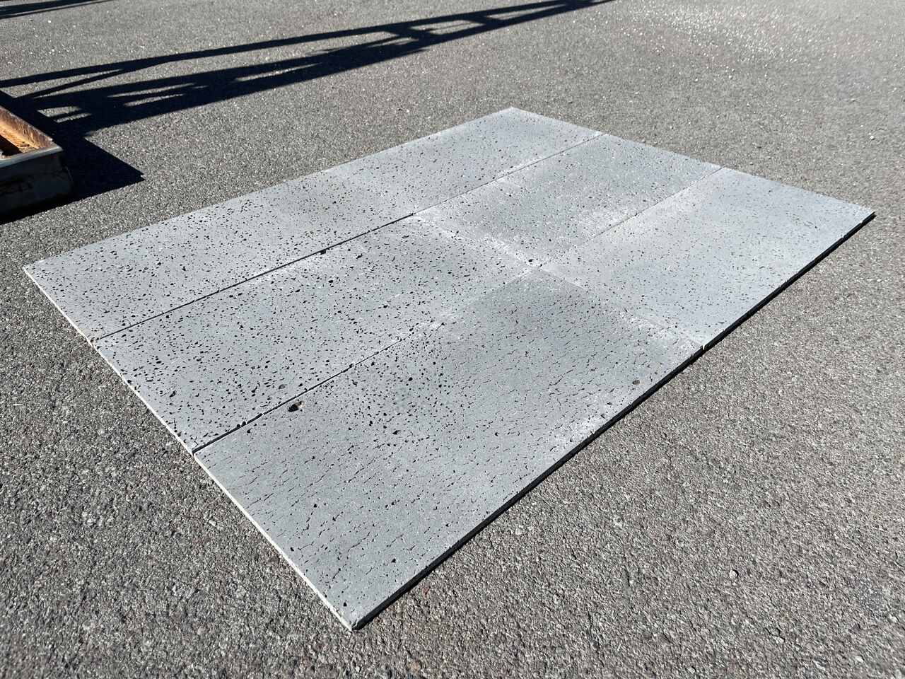 PUKA LAVA GREY - STRAIGHT EDGE, Basalt brushed - 24" x 12" x 1/2" Tile