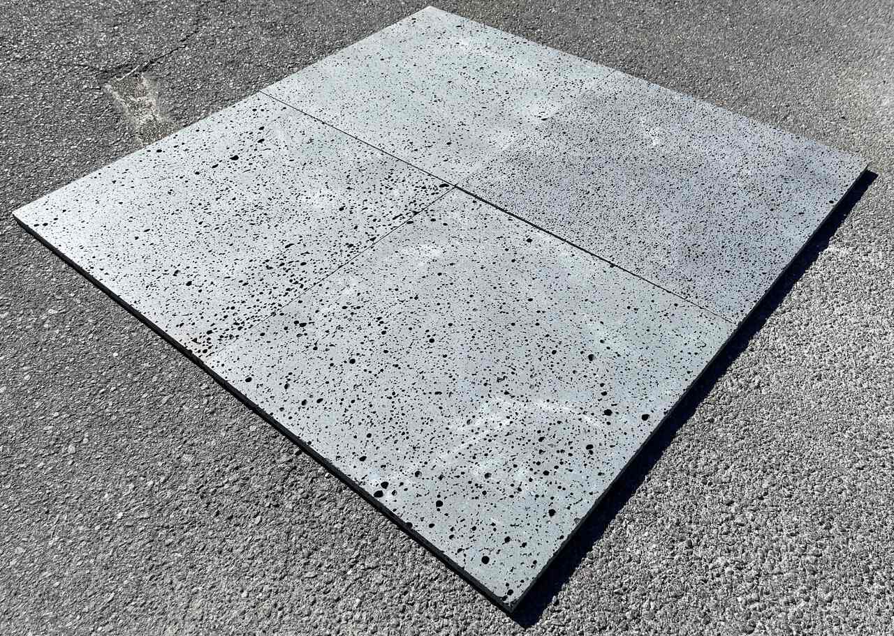 PUKA LAVA GREY - STRAIGHT EDGE, Basalt honed - 24" x 24" x 3/4" Tile