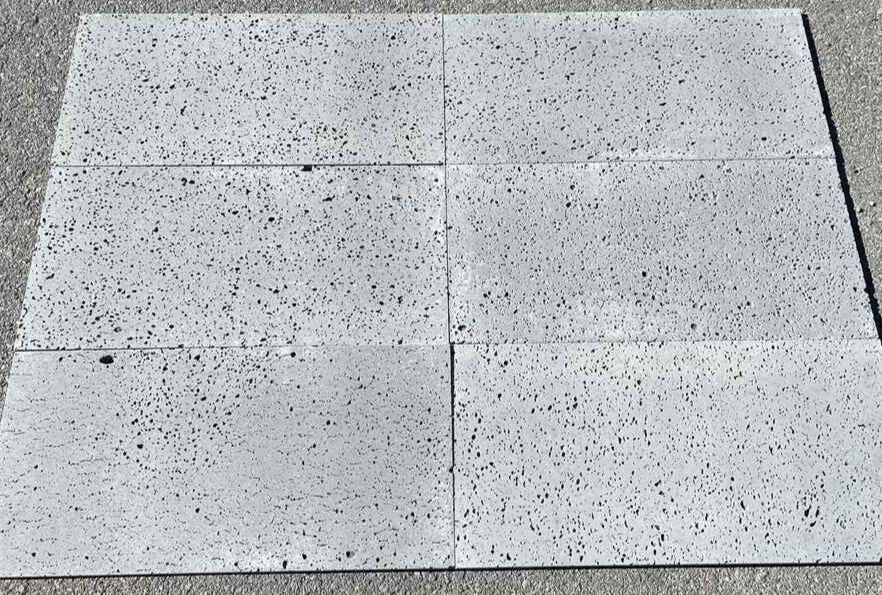 PUKA LAVA GREY - STRAIGHT EDGE, Basalt brushed - 24" x 12" x 1/2" (2 SF/PC) Tile