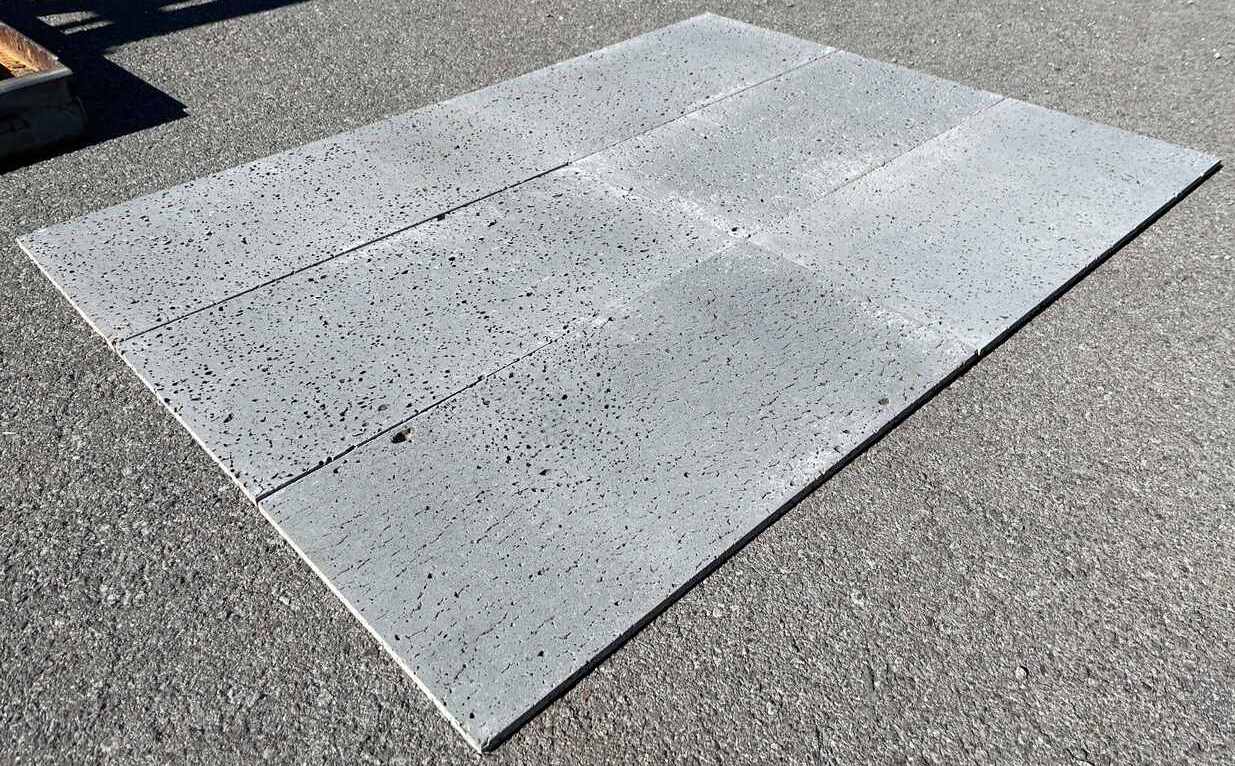 PUKA LAVA GREY - STRAIGHT EDGE, Basalt brushed - 24" x 12" x 1/2" (2 SF/PC) Tile