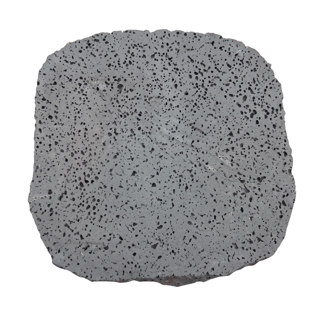 PUKA LAVA GREY - ROUND RANDOM EDGE, Basalt brushed - 18" diameter & up x 1 1/2" Paver (2.25 SF/PC) - TX