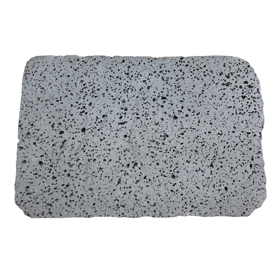PUKA LAVA GREY - OVAL RANDOM EDGE, Basalt brushed - 24" x 16" x 1 1/2" Paver (2.66 SF/PC) - TX