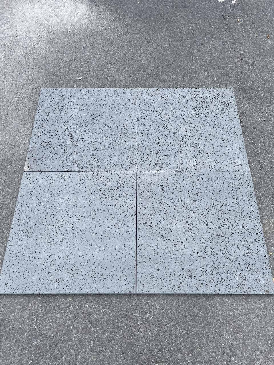PUKA LAVA GREY - STRAIGHT EDGE, Basalt brushed - 24" x 24" x 3/4" Tile - Rocks in Stock
