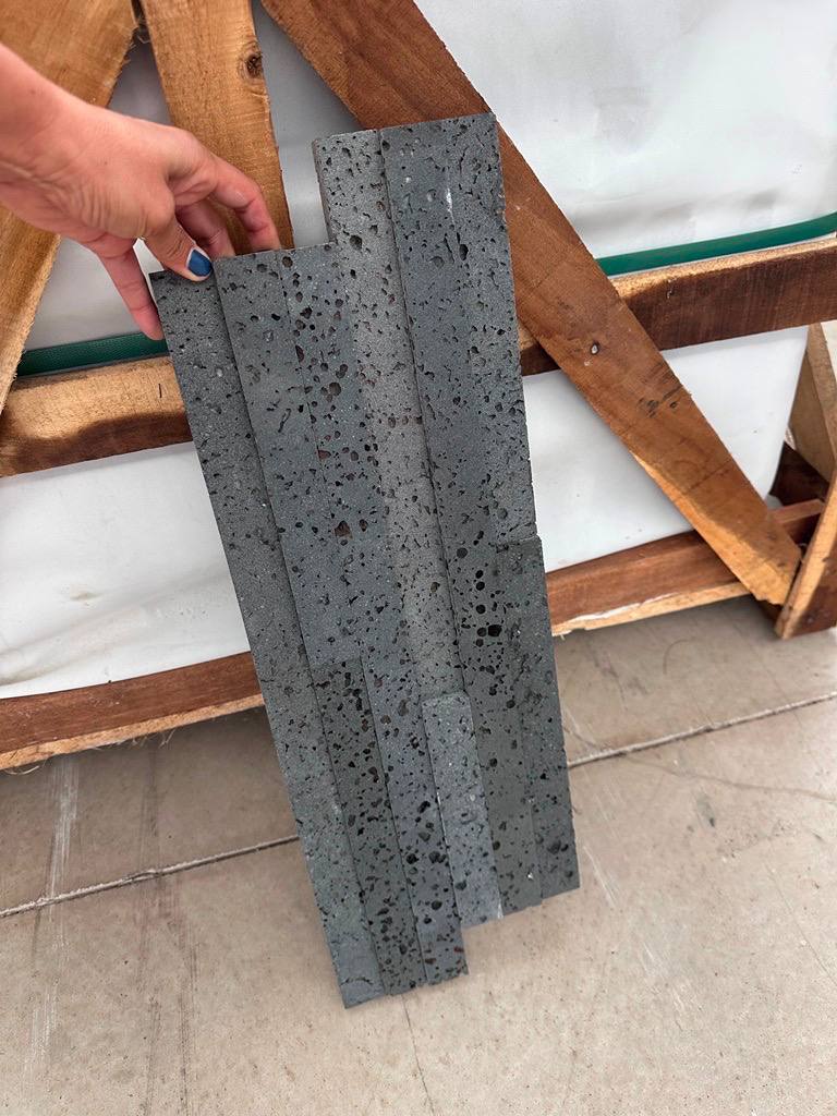 PUKA LAVA GREY Basalt honed ledger, Wall Veneer - Vulcano - TX