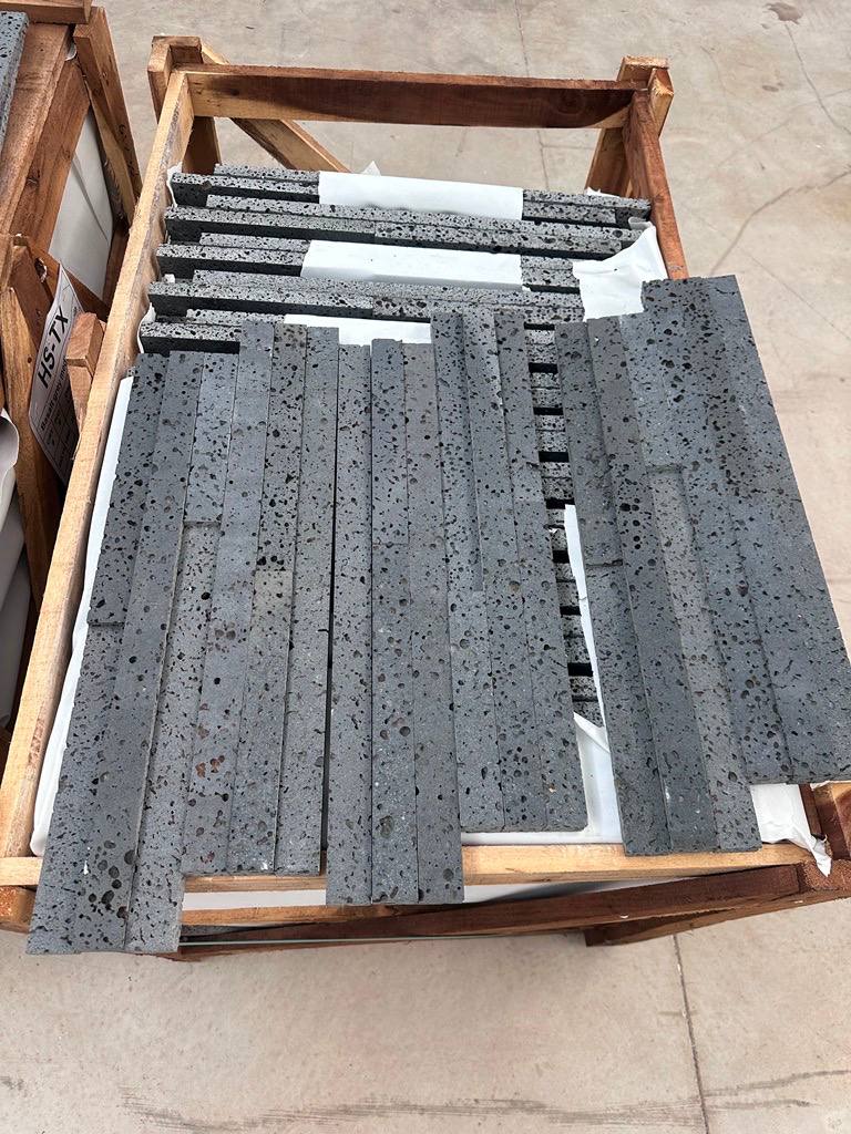 PUKA LAVA GREY Basalt honed ledger, Wall Veneer - Vulcano - TX