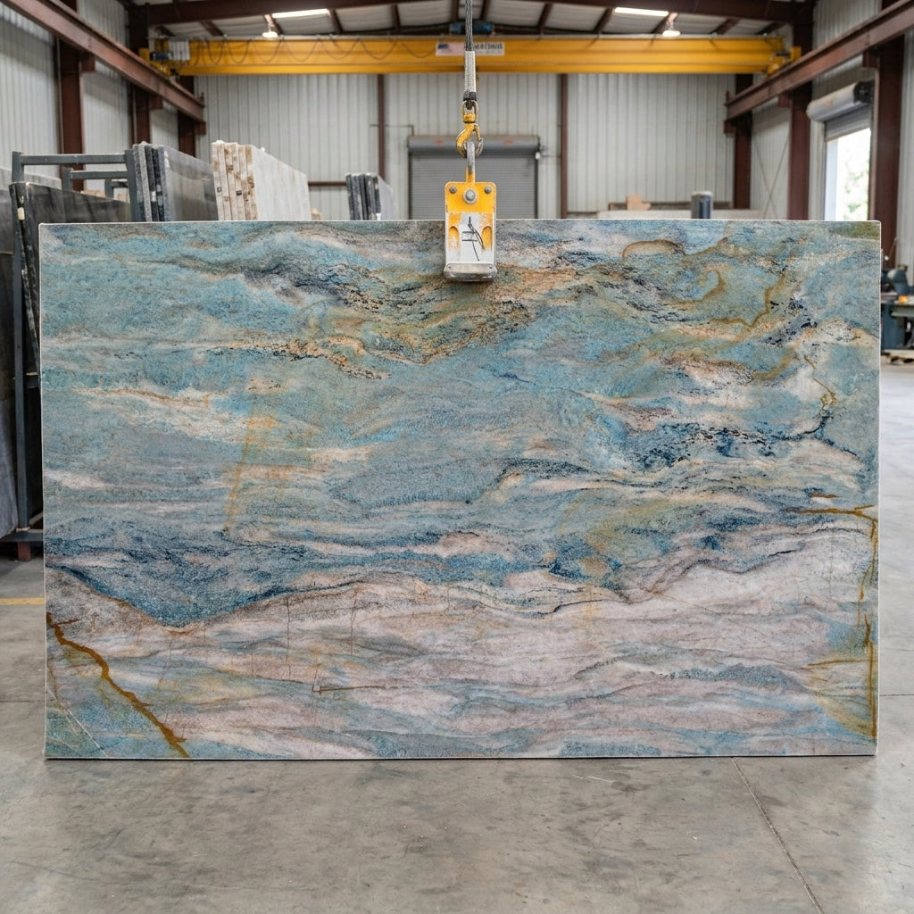 AZUL OPTA Quartzite polished 3cm thick - Slab