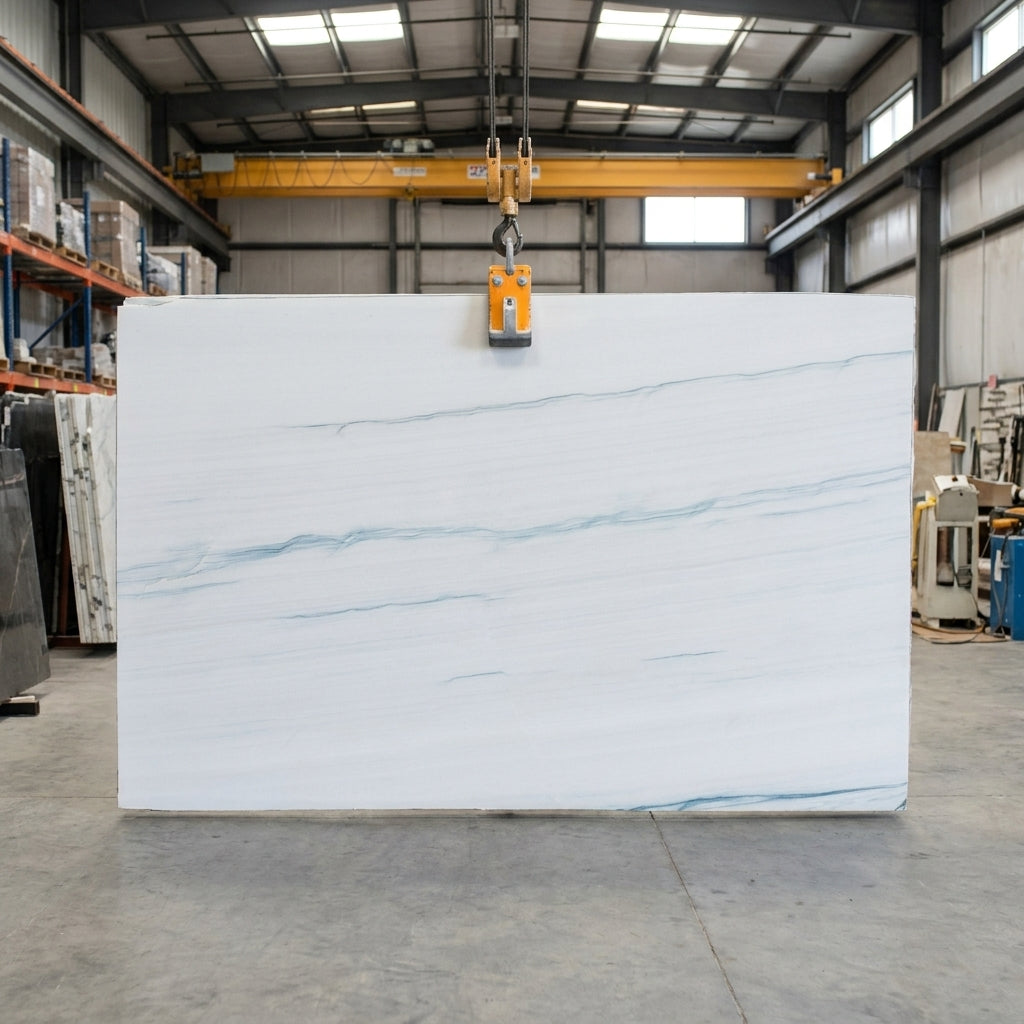BIANCO AZULATO Quartzite polished 2cm thick - Slab