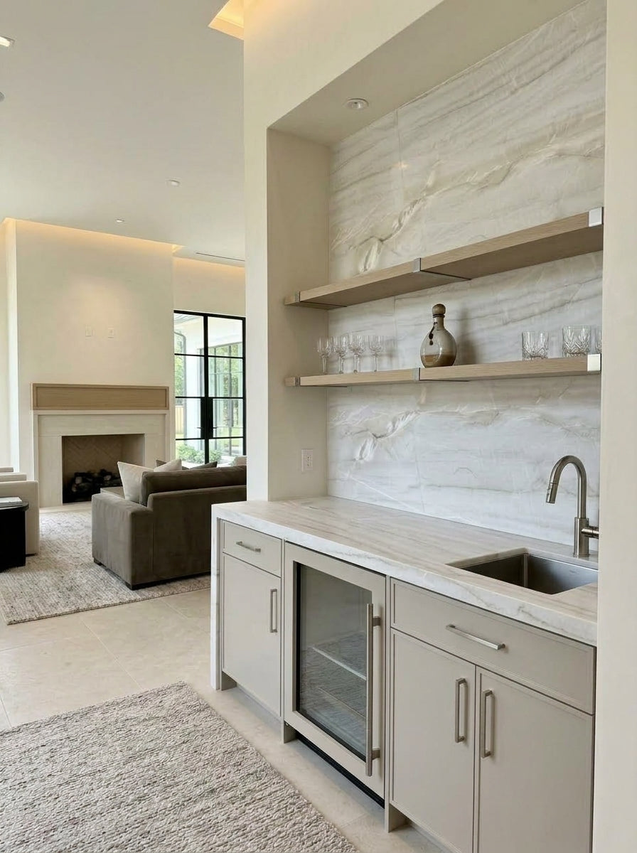 BIANCO SUPERIORE Quartzite leather 3cm thick - Slab