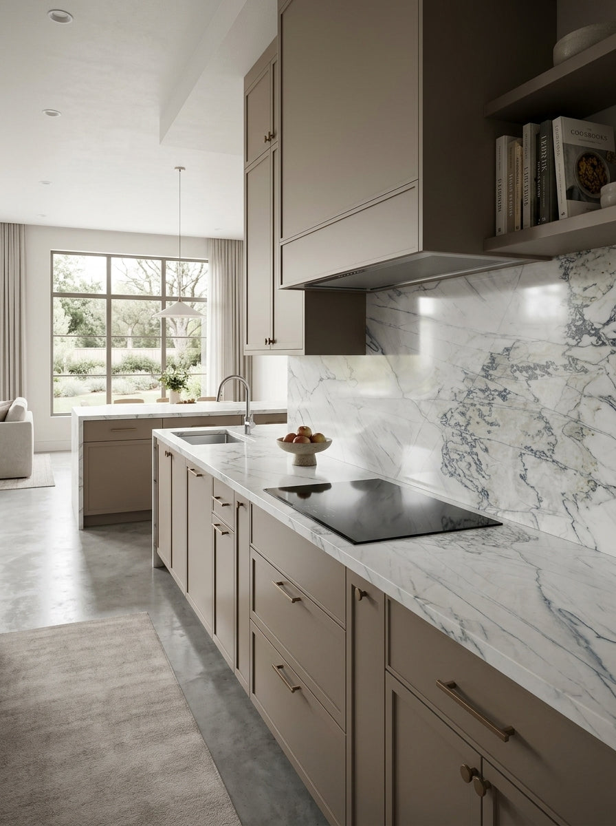 BIANCO SUPREME Quartzite polished 2cm thick - Slab