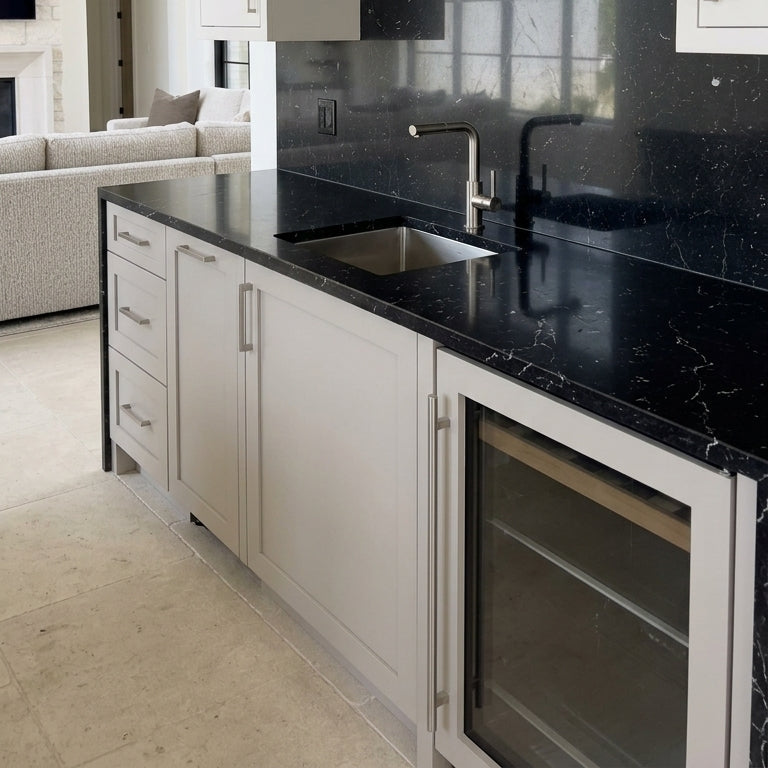 BLACK MARQUINA Marble polished 2cm thick - Slab