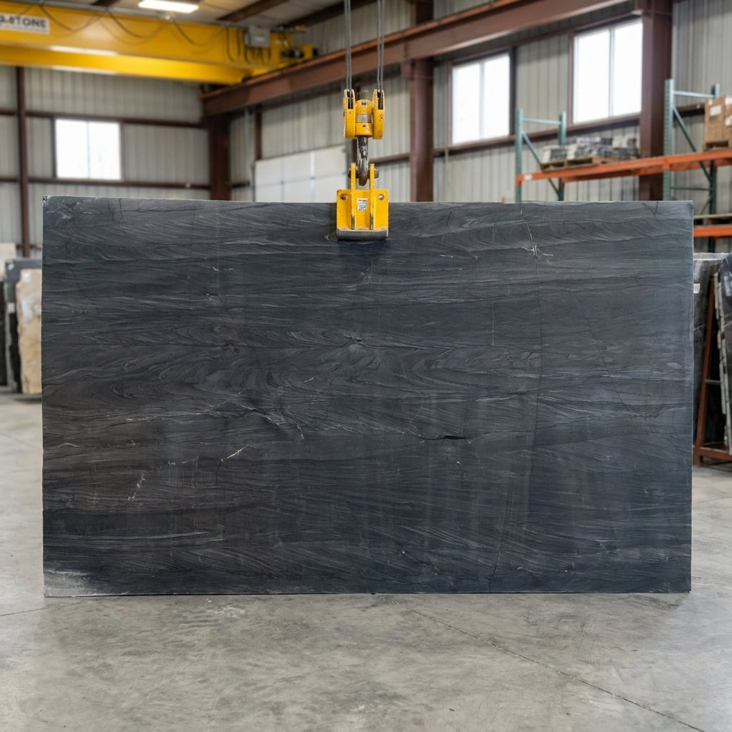 BRILLIANT BLACK Quartzite polished 2cm thick - Slab