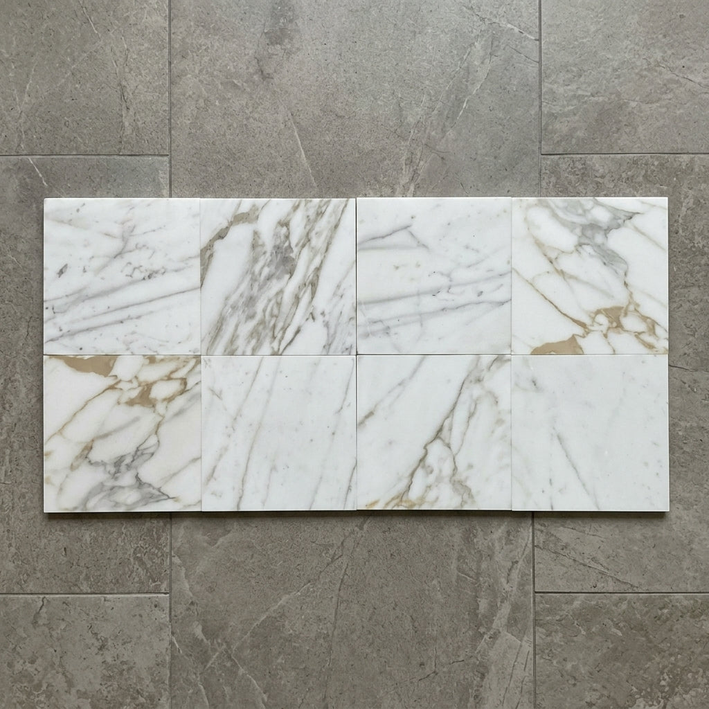 CALACATTA Marble honed 12" x 12" (1 SF/PC) - Tile