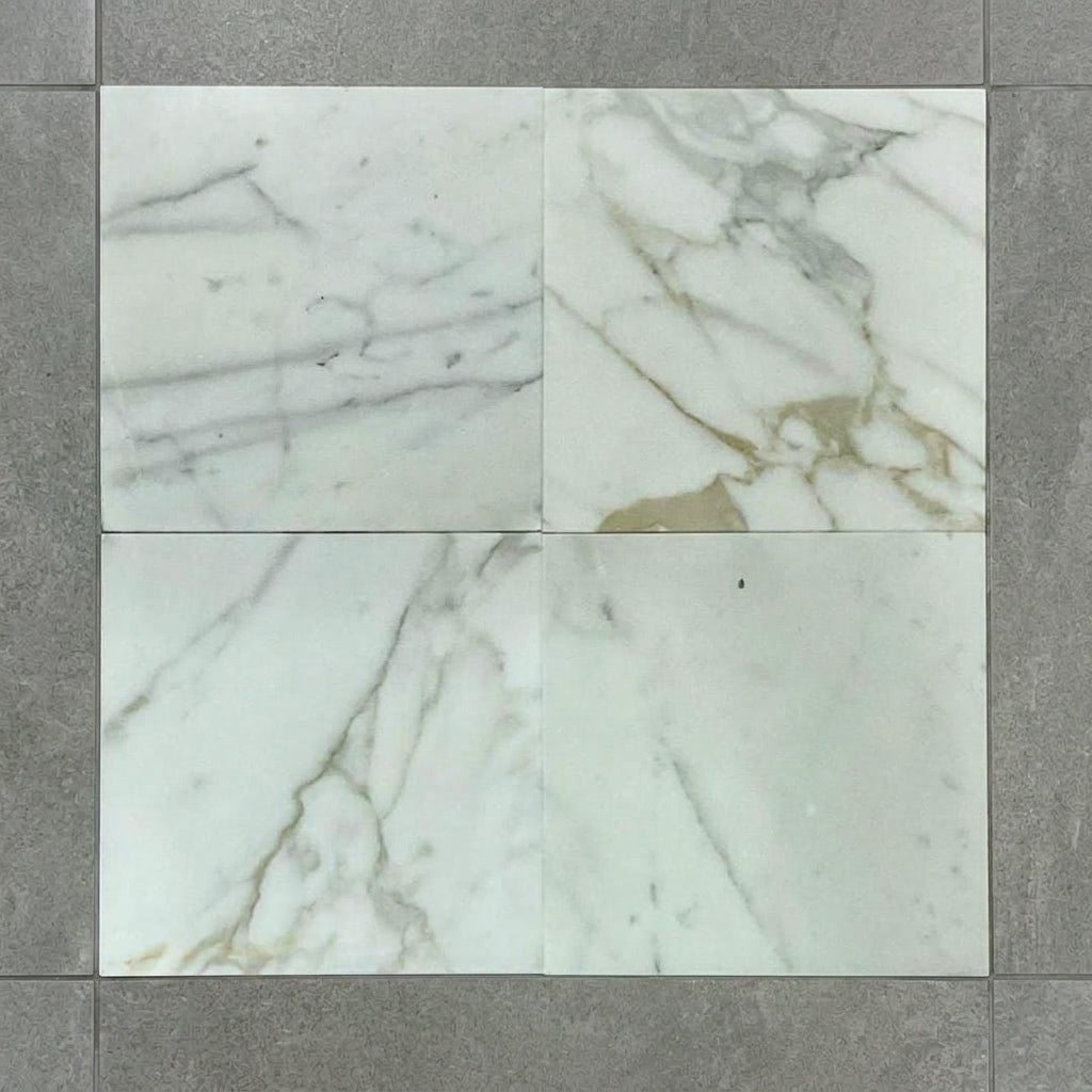 CALACATTA Marble honed 12" x 12" (1 SF/PC) - Tile