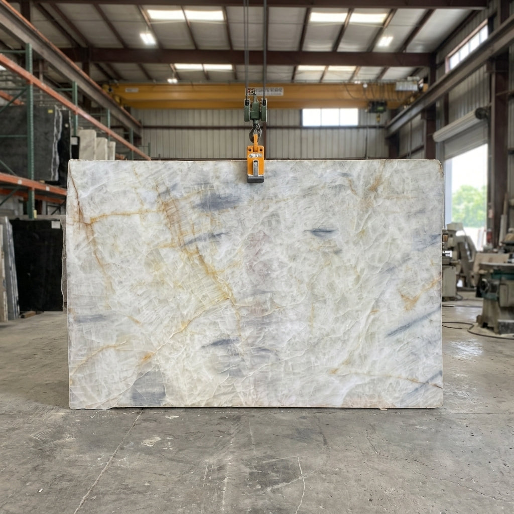CRISTALLO Quartzite polished 2cm thick - Slab