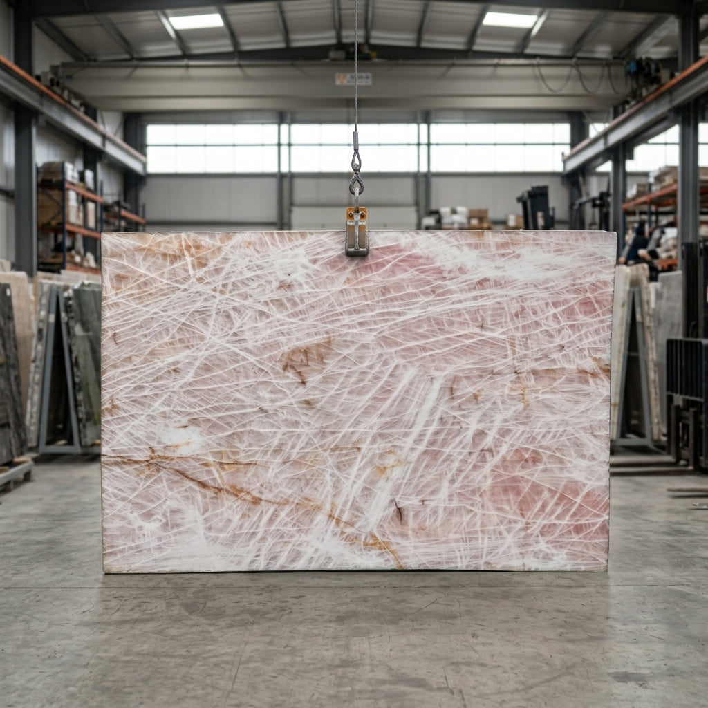 CRISTALLO ROSA Quartzite polished 2cm thick - Slab