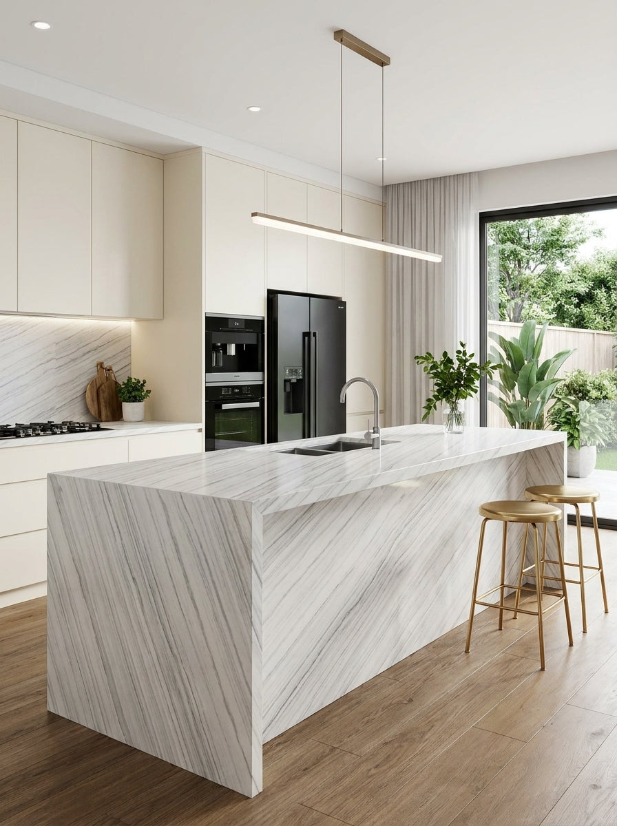 MAXIMUS WHITE Quartzite polished 3cm thick - Slab