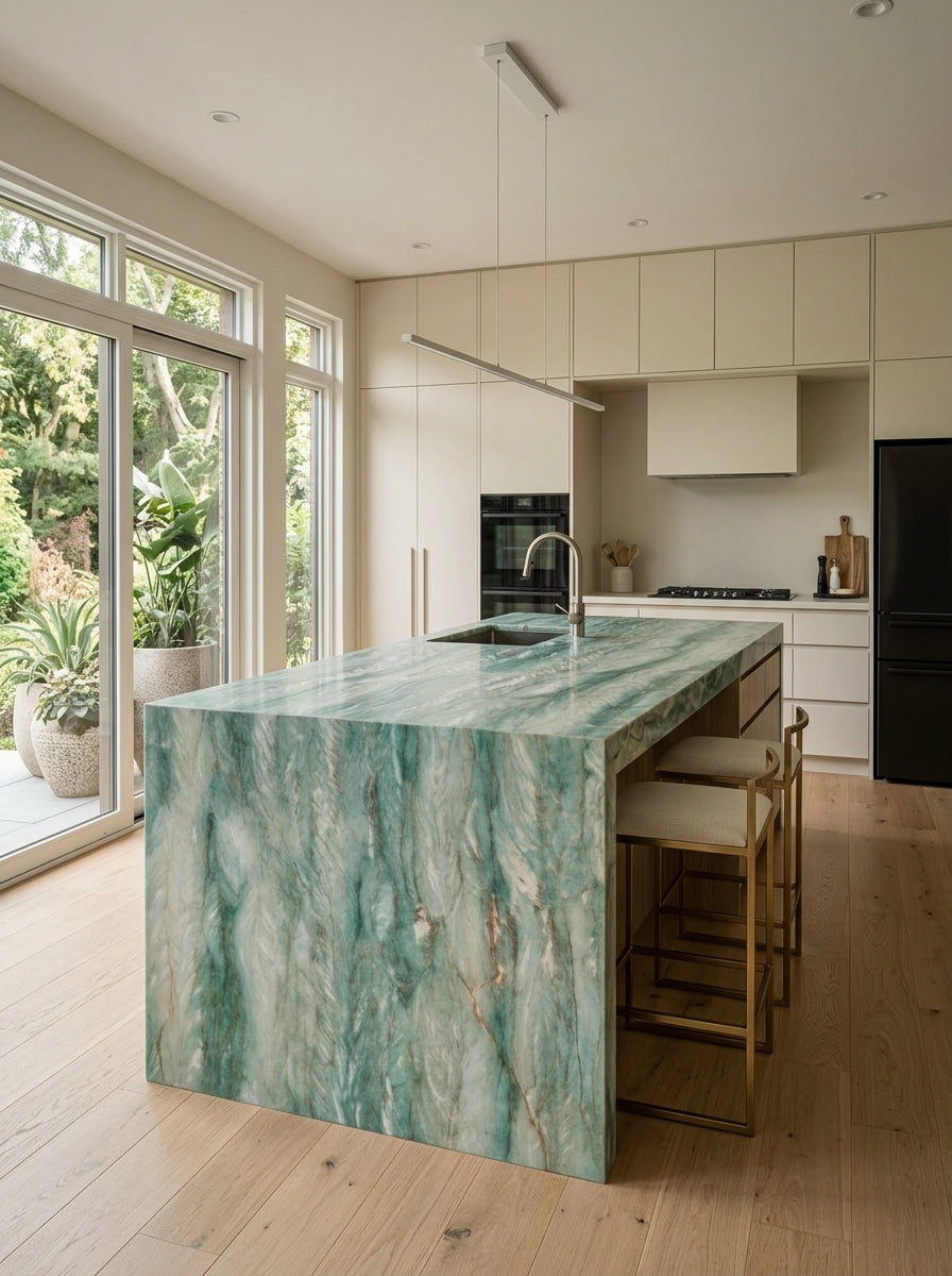 COSTA GREEN SMERALDA Quartzite polished 2cm thick - Slab