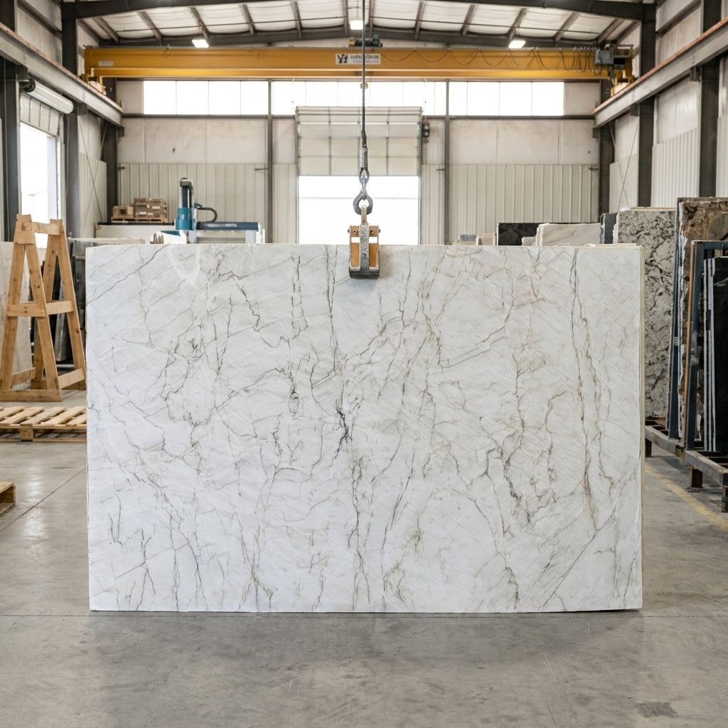 SNOW WHITE Quartzite polished 2cm thick - Slab