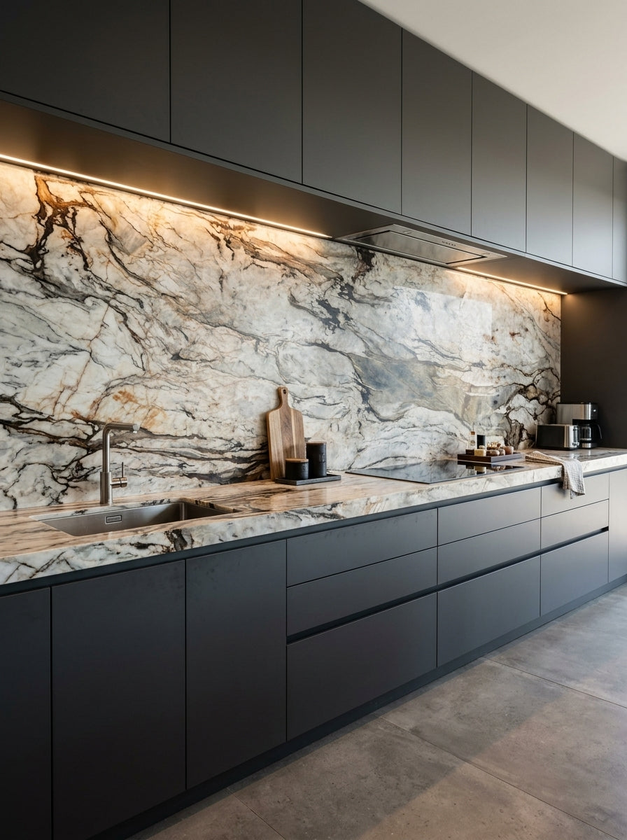 TEMPEST CRYSTAL Quartzite polished 2cm thick - Slab