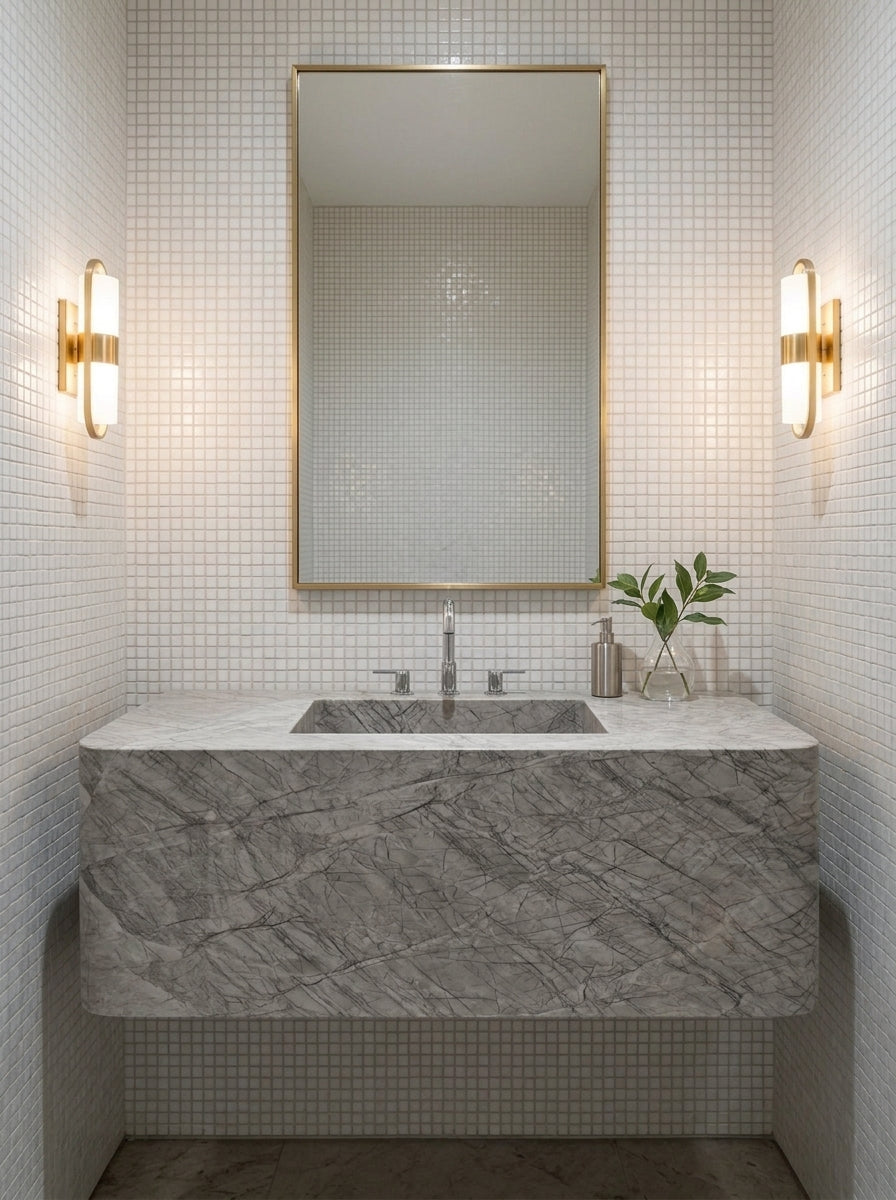 TOBLERONE BIANCO Quartzite polished 2cm thick - Slab