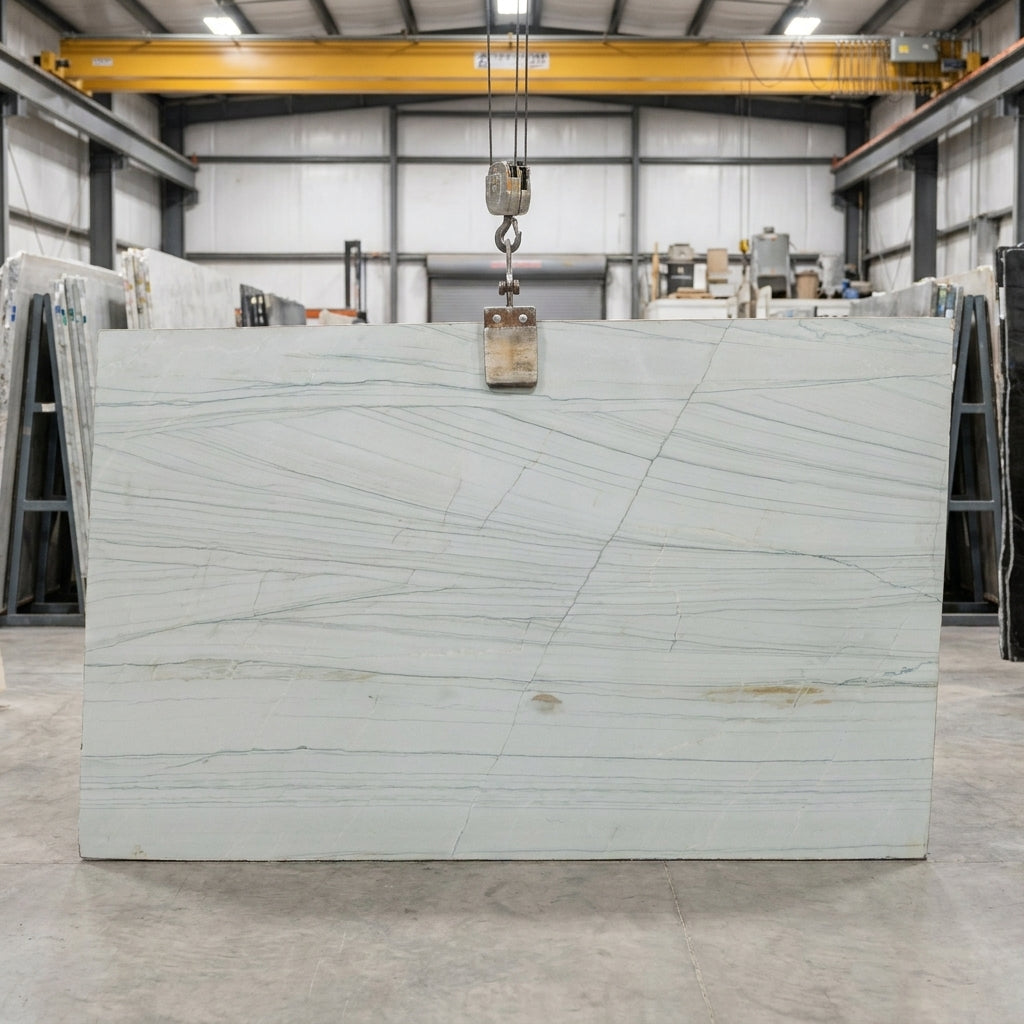WHITE MACAUBUS Quartzite honed 2cm thick - Slab